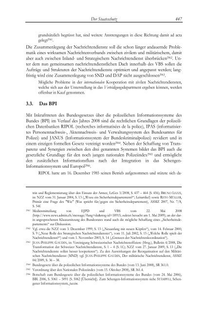 Innere Sicherheit Schweiz - Stromversorgungsrecht