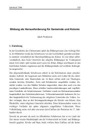 Jakob Warkentin: Bildung als Herausforderung für Gemeinde und ...