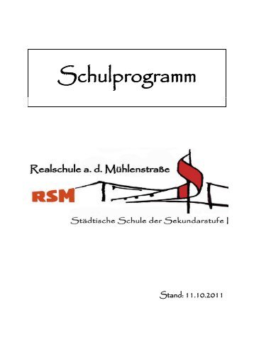 Schulprogramm - Realschule an der Mühlenstraße