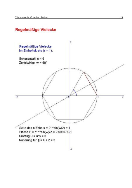 TRIGONOMETRIE - von Herbert Paukert