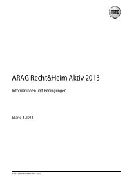 ARAG Recht&Heim Aktiv 2013 - beim ARAG Partnervertrieb