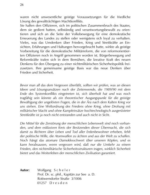 Von der marxistisch-leninistischen Lehre vom Krieg und von ... - DSS