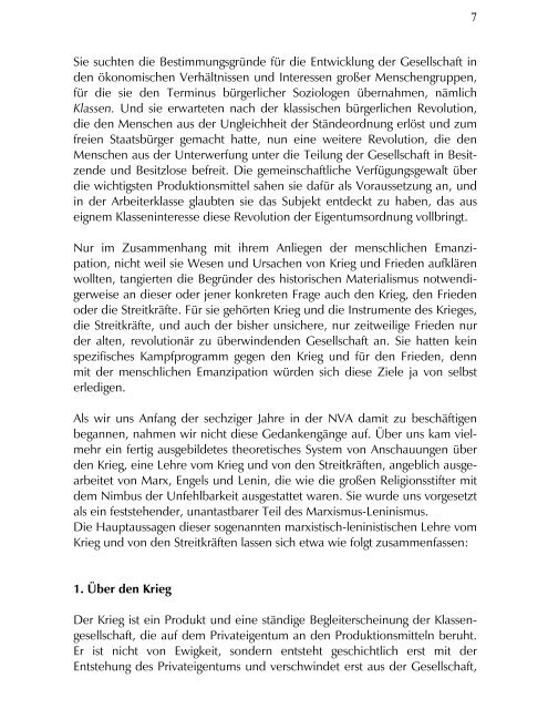 Von der marxistisch-leninistischen Lehre vom Krieg und von ... - DSS