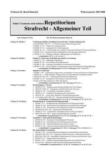 Strafrecht - Allgemeiner Teil - Heinrich