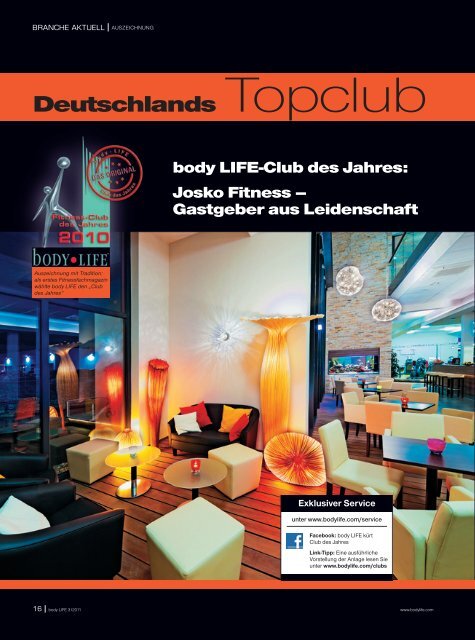 Deutschlands Topclub - Josko Fitness Club