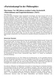 Materialismus und Empiriokritizismus - DKP Leipzig