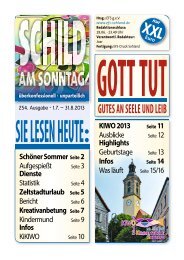 Gemeindeblatt Juli/August 2013 - Evangelische Freikirche Sohland