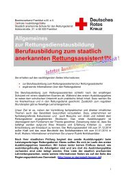 Rettungsassistent/in - DRK