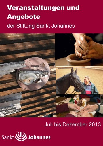 (Halbjahreskalender Brosch\374re 2_2013) - Stiftung Sankt Johannes
