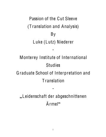 By Luke (Lutz) Niederer - Monterey Institute of International Studies