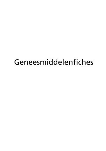 Geneesmiddelenfiches