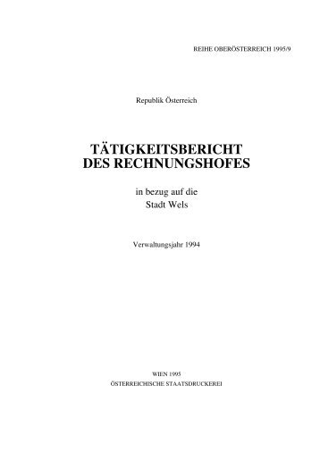 Oberösterreich 1995/09 - Der Rechnungshof