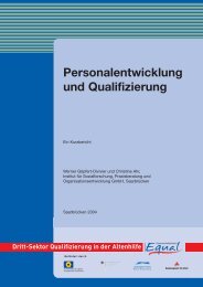 G 4 Personalentwicklung und Qualifizierung - Equal Altenhilfe