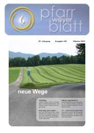 Ausgabe 105 - Pfarre-Weyer.com - Diözese Linz