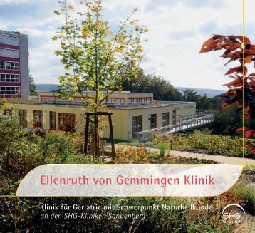 Ellenruth von Gemmingen Klinik - SHG-Kliniken Sonnenberg