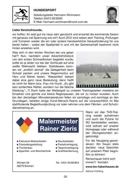 Heft Nr. 22 vom März 2012 - TuS Komet Arsten