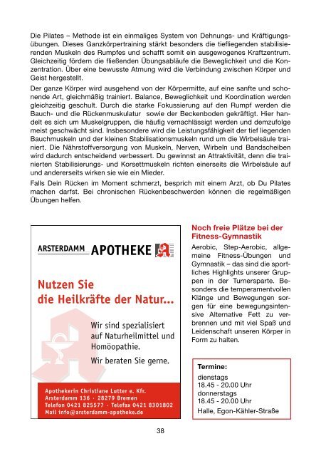 Heft Nr. 22 vom März 2012 - TuS Komet Arsten