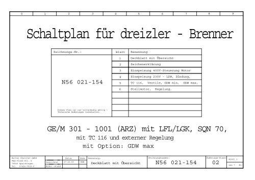 Schaltplan für dreizler - Brenner