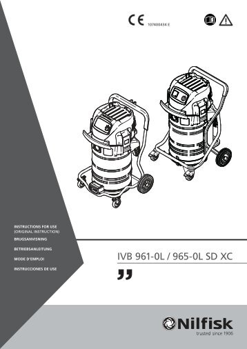 DE_IVB 9L-manual-107400434 E - Nilfisk PARTS - Nilfisk-Advance