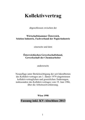 Kollektivvertrag Arbeiter 2013 - Austropapier