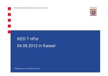 KED 7 nPol 04.09.2012 in Kassel