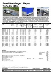Meyer Senkliftanhänger Tieflader - Miet-Lift Reinle AG