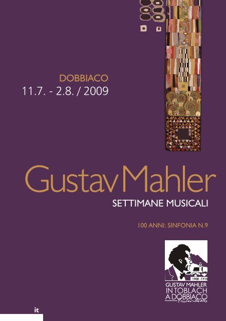 Qui potete scaricare il libretto di sala delle ... - Gustav Mahler