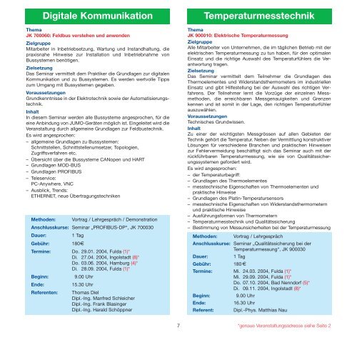 Download Prospekt (pdf-Datei) - Jumo - Jumo GmbH & Co. KG