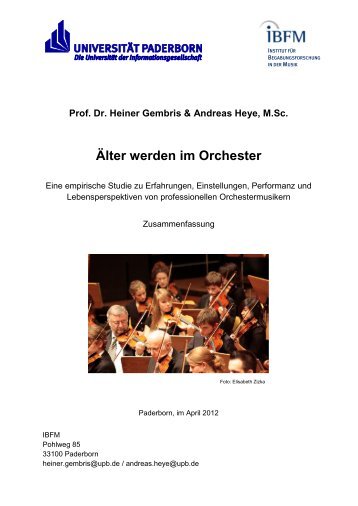 Älter werden im Orchester - DOV