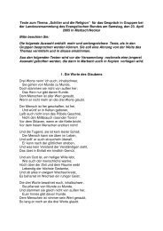 Texte zum Thema „Schiller und die Religion“ für das Gespräch in ...