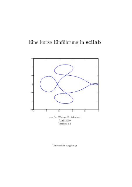 Eine kurze Einführung in scilab - am Institut für Mathematik der ...