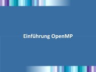 Warum OpenMP?