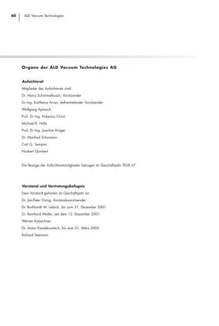 2001|2002 - ALD Vacuum Technologies