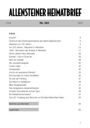 Nr. 243 - Stadtgemeinschaft Tilsit eV - Ostpreußen