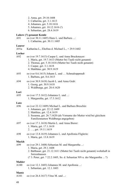 DIE FAMILIEN - Mzes - Universität Mannheim