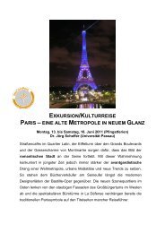 exkursion/kulturreise paris – eine alte metropole in neuem glanz