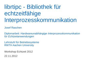 librtipc - Bibliothek für echtzeitfähige ... - real-time