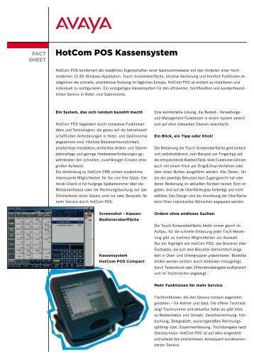 HotCom POS Kassensystem - LIPINSKI TELEKOM GmbH