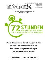 Pfarrbrief Nr. 2013-10 - Kath-Rastatt