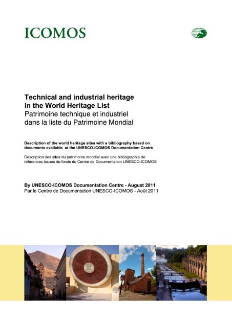 Industrial and Technical Heritage in the World Heritage List ... - Icomos
