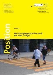 Der Fussgängerstreifen und die 50m – Regel - Fussverkehr Schweiz