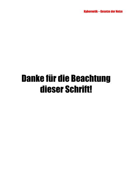 Danke für die Beachtung dieser Schrift! - Little-Idiot.de