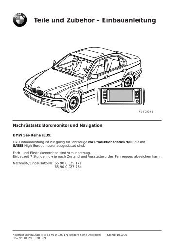 Einbauanleitung - Die BMW M5 E39 Seite!