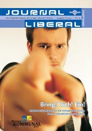 JOURNAL LIBERAL - Junge Liberale Hessen