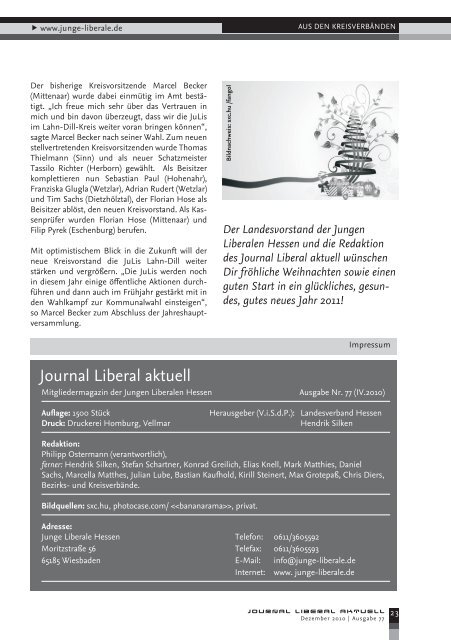 JOURNAL LIBERAL - Junge Liberale Hessen