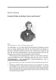 Herbert Teichmann Friedrich Wöhler als Berliner Lehrer und Forscher