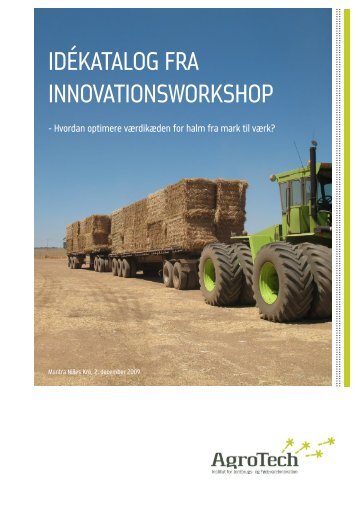 Idékatalog fra InnovatIonsworkshop - AgroTech