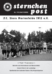 in die Saison - FC Stern Marienfelde e.V.