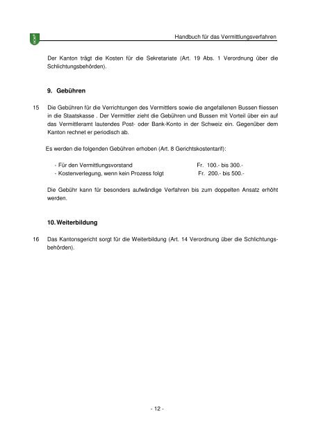 handbuch für das vermittlungsverfahren - advodaehler.ch