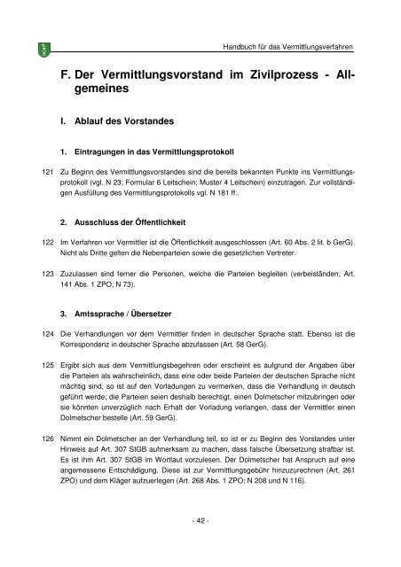 handbuch für das vermittlungsverfahren - advodaehler.ch